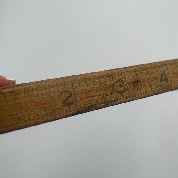 Vintage Lufkin X46 extension folding wooden ruler carpentry trades 6ft - Picture 2 of 7
